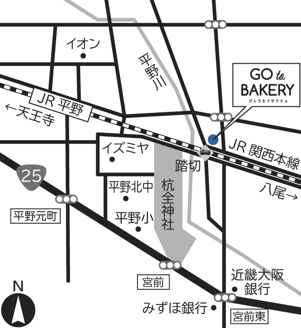 GO to BAKERY 地図